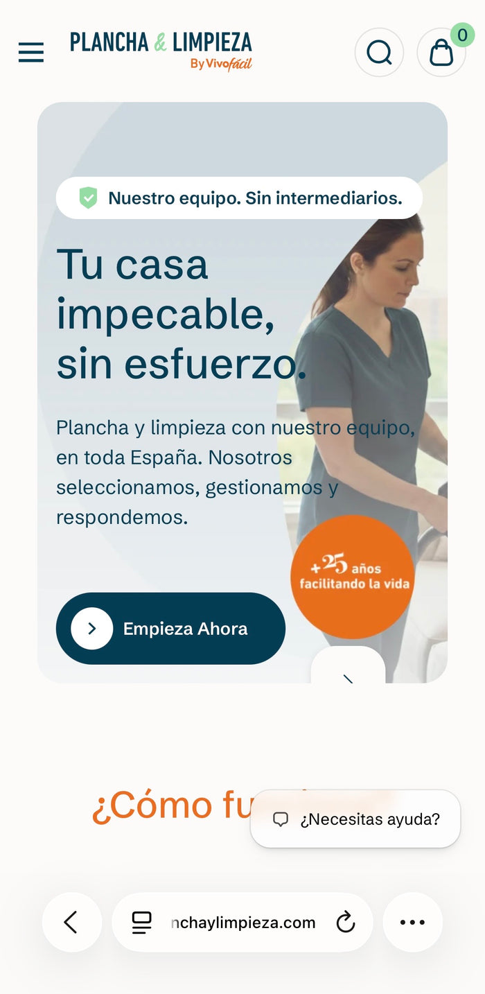 Pantalla principal de la app
